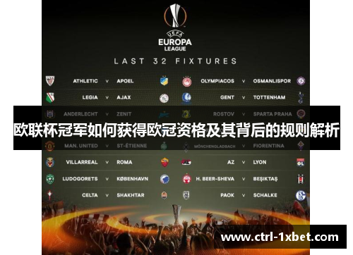 欧联杯冠军如何获得欧冠资格及其背后的规则解析